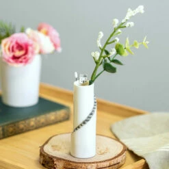 East Of India Cliff House Medium Vase - New In Collection