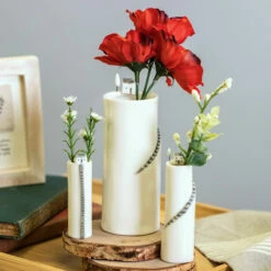 East Of India Cliff House Large Vase - New In Collection 12 East Of India Cliff House Large Vase - New In Collection -Campus Gifts Sales eoi 5754 east of india cliff house small vase group