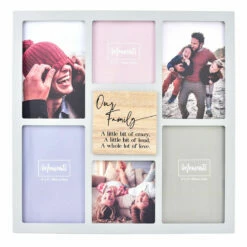 Widdop & Co Moments Wooden Collage Frame – Our Family | New In