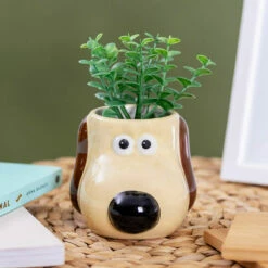 Wallace & Gromit Gromit Shaped Plant Pot - Unique Ceramic Garden Ornament