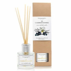 Home County Candle Co. The Cambridgeshire - Cassis & Black Vanilla Reed Diffuser | Luxury Home Fragrance