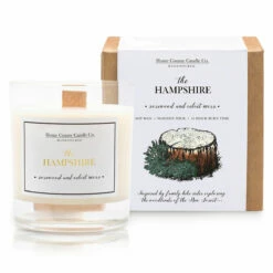 Home County Candle Co. The Hampshire - Rosewood & Velvet Moss Soy Candle | Long-Lasting Aroma | Eco-Friendly