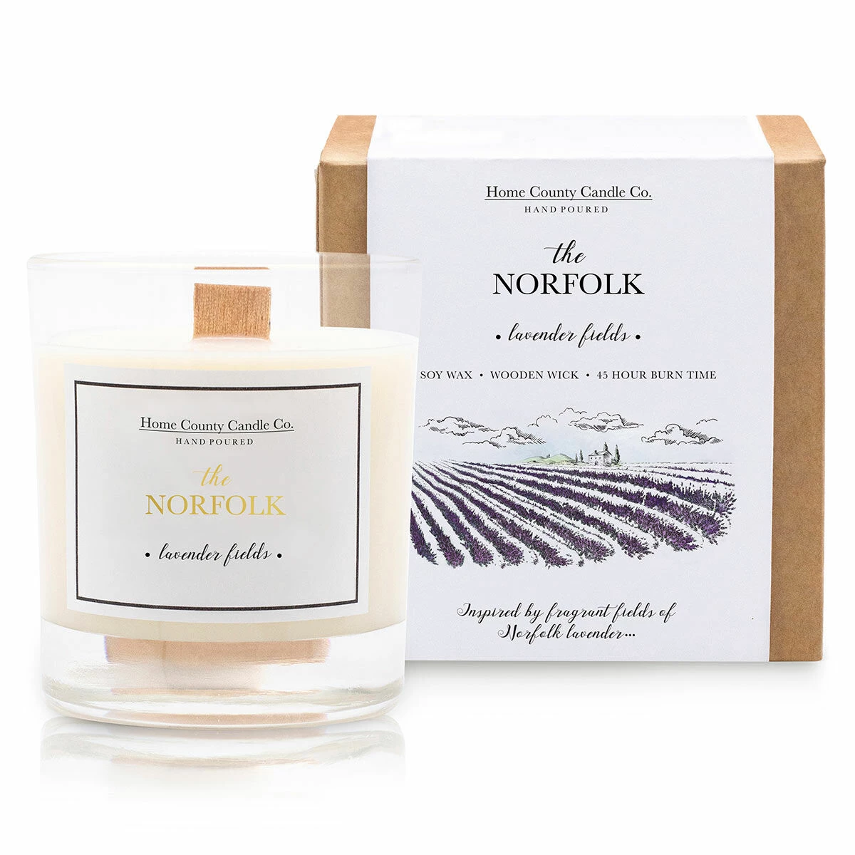 Home County Candle Co. The Norfolk - Lavender Fields Soy Candle | Handcrafted, Natural Soy Wax | Long-Lasting Fragrance 3 Home County Candle Co. The Norfolk - Lavender Fields Soy Candle | Handcrafted, Natural Soy Wax | Long-Lasting Fragrance