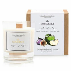 Home County Candle Co. The Somerset - Apple & Fresh Fig Soy Candle | Eco-Friendly & Long-Lasting | Candles & Fragrance