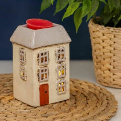 Shudehill Village Pottery Cream House Wax Melt & Oil Warmer - Elegant Ornament & Trinket -Campus Gifts Sales joe davies 320030 shudehill village pottery cream house wax melt oil warmer lifestyle 2