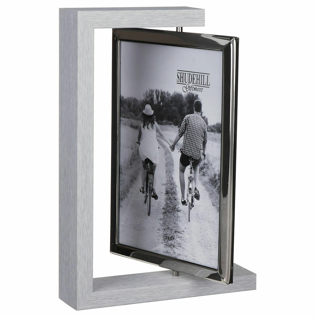 Shudehill Grey Wood Look 5x7 Rotating Portrait Photo Frame - New In 7 Shudehill Grey Wood Look 5x7 Rotating Portrait Photo Frame - New In - Image 5