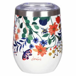 Joules The Bright Side Travel Tumbler - Insulated Stainless Steel Water Bottle - 500ml