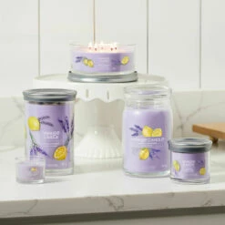 Yankee Candle Lemon Lavender Signature Large Jar Candle - Long-lasting Fragrance for Home -Campus Gifts Sales lemon lavender signature collection lifestyle 1 1