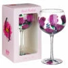 Lynsey Johnstone Hand Painted Thistles & Heather Gin Glass - New In -Campus Gifts Sales lesser pavey lp48091 lynsey johnstone hand painted thistles heather gin glass 1