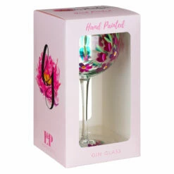 Lynsey Johnstone Hand Painted Crocuses Gin Glass - New In -Campus Gifts Sales lesser pavey lp48094 lynsey johnstone hand painted crocuses gin glass 3
