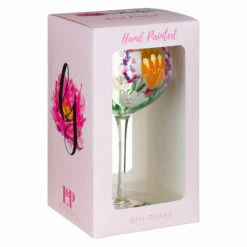 Lynsey Johnstone Hand Painted Honeysuckle Gin Glass - New In -Campus Gifts Sales lesser pavey lp48096 lynsey johnstone hand painted honeysuckle gin glass 3