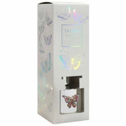 Desire Silver Butterfly Pomegranate Noir 200ml Reed Diffuser - New In Home Fragrance -Campus Gifts Sales lesser pavey lp49693 silver butterfly pomegranate noir 200ml reed diffuser 3
