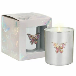 Desire Silver Butterfly Pomegranate Noir Soy Wax Candle | New In 9 Desire Silver Butterfly Pomegranate Noir Soy Wax Candle | New In -Campus Gifts Sales lesser pavey lp49695 silver butterfly pomegranate noir candle 1