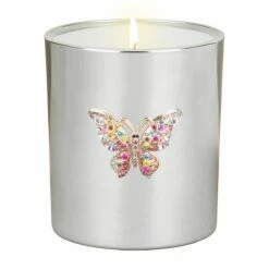 Desire Silver Butterfly Pomegranate Noir Soy Wax Candle | New In 11 Desire Silver Butterfly Pomegranate Noir Soy Wax Candle | New In -Campus Gifts Sales lesser pavey lp49695 silver butterfly pomegranate noir candle 3