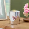 Desire Silver Butterfly Pomegranate Noir Soy Wax Candle | New In 2 Desire Silver Butterfly Pomegranate Noir Soy Wax Candle | New In -Campus Gifts Sales lesser pavey lp49695 silver butterfly pomegranate noir candle lifestyle