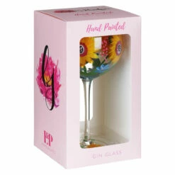 Lynsey Johnstone Hand Painted Sunflowers & Blue Wildflowers Gin Glass | New In -Campus Gifts Sales lesser pavey lp49746 lynsey johnstone sunflowers blue wildflowers gin glass 3