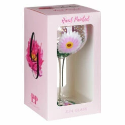 Lynsey Johnstone Hand Painted Cosmos Gin Glass - Unique New In Collection -Campus Gifts Sales lesser pavey lp49750 lynsey johnstone cosmos gin glass 3