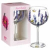 Lynsey Johnstone Hand Painted Bees & Lavender Gin Glass - Unique New In Gift -Campus Gifts Sales lesser pavey lp49753 lynsey johnstone bees lavender gin glass 1