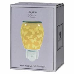 Desire Butterfly Plug In Wax Melt Warmer - Elegant Scented Candle Accessory -Campus Gifts Sales lesser and pavey lp47140 wall plug butterflies wax melt warmer 03