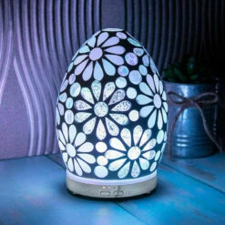 Desire White Flower Egg Colour Changing Aroma Humidifier | New In