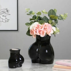 Desire Black Body Derriere Vase - Unique Ornament for Home Décor -Campus Gifts Sales lesser and pavey lp48105 black derriere vase lifestyle 2