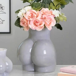 Desire Grey Body Derriere Vase | Elegant Ornament & Trinket