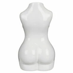 Desire White Body Torso Vase - Elegant Home Ornament & Decorative Trinket -Campus Gifts Sales lesser and pavey lp48224 white body torso vase 03