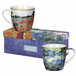 Claude Monet Set Of Two Boxed Mugs - Elegant Art-Inspired Tea & Coffee Cups