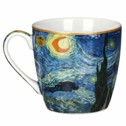 Van Gogh Set Of Two Boxed Mugs - Premium Ceramic Coffee Mugs with Artistic Design -Campus Gifts Sales lesser and pavey lp94653 van gogh set of two boxed mugs 6