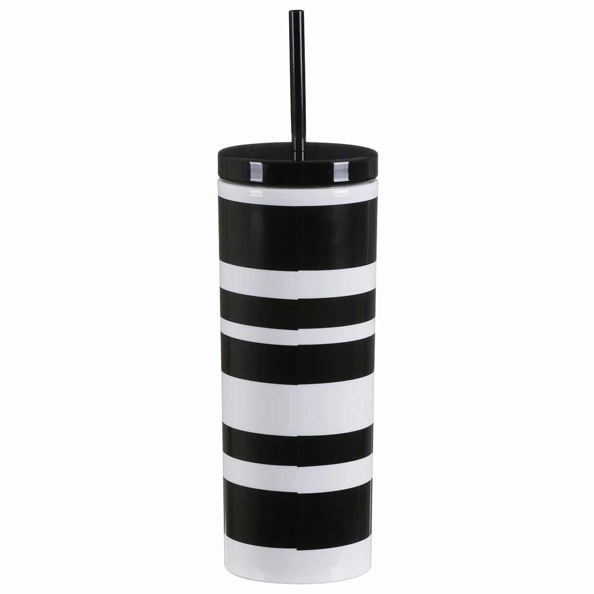 Kate Spade New York Sarah Stripe Acrylic Tumbler With Straw - Stylish Travel Mug 4 Kate Spade New York Sarah Stripe Acrylic Tumbler With Straw - Stylish Travel Mug - Image 2