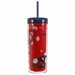 Kate Spade New York Bouquet Toss Acrylic Tumbler With Straw - Stylish Travel Mug -Campus Gifts Sales lifeguard press 223250 kate spade tumbler with straw 3