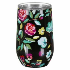 Kate Spade New York Autumn Floral Stainless Steel Wine Tumbler - Elegant Travel Mug -Campus Gifts Sales lifeguard press 224549 kate spade autumn floral wine tumbler 3