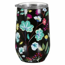 Kate Spade New York Autumn Floral Stainless Steel Wine Tumbler - Elegant Travel Mug -Campus Gifts Sales lifeguard press 224549 kate spade autumn floral wine tumbler 4