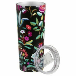 Kate Spade New York Autumn Floral Stainless Steel Tumbler - Stylish Travel Mug -Campus Gifts Sales lifeguard press 227549 kate spade autumn floral travel mug 3