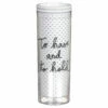 Kate Spade New York ‘To Have & To Hold’ Acrylic Thermal Mug - Stylish Travel Mug for Hot & Cold Drinks