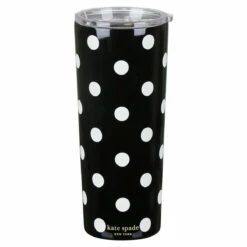 Kate Spade New York Picture Dot Stainless Steel Tumbler - Stylish Travel Mug