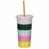 Kate Spade New York Stripe Tumbler With Straw | Stylish Water Bottle for Everyday Use 2 Kate Spade New York Stripe Tumbler With Straw | Stylish Water Bottle for Everyday Use -Campus Gifts Sales lifeguard press kate spade 192992 stripe tumbler wih straw