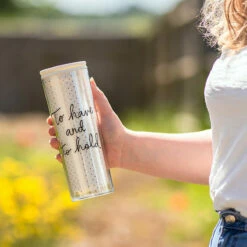 Kate Spade New York ‘To Have & To Hold’ Acrylic Thermal Mug - Stylish Travel Mug for Hot & Cold Drinks -Campus Gifts Sales lifeguard press kate spade 227590 to have and to hold thermal mug lifestyle