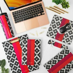 Kate Spade New York Black Spade Flower Acrylic Tumbler with Straw - Stylish Travel Mug -Campus Gifts Sales lifeguard press kate spade black spade flower lifestyle 3