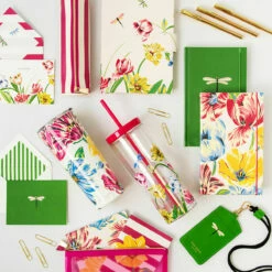 Kate Spade New York Painted Tulips Stainless Steel Tumbler - Stylish Travel Mug -Campus Gifts Sales lifeguard press kate spade dragonflies and tulips lifestyle 2 3