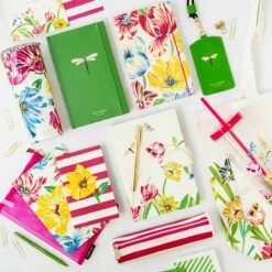 Kate Spade New York Painted Tulips Stainless Steel Tumbler - Stylish Travel Mug -Campus Gifts Sales lifeguard press kate spade dragonflies and tulips lifestyle 3 4