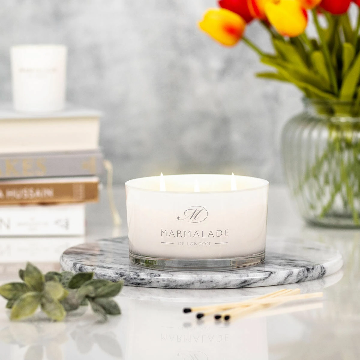 Marmalade Of London Pink Pepper & Plum 400g 3 Wick Glass Soy Candle | New In 7 Marmalade Of London Pink Pepper & Plum 400g 3 Wick Glass Soy Candle | New In - Image 5