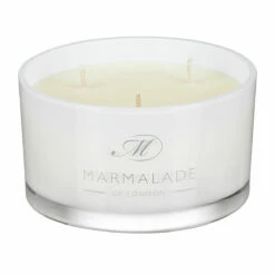 Marmalade Of London Pacific Orchid & Sea Salt 400g 3 Wick Soy Candle - New In -Campus Gifts Sales marmalade of london 12927 pacific orchid sea salt 400g 3 wick glass candle 2