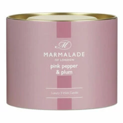 Marmalade Of London Pink Pepper & Plum 400g 3 Wick Glass Soy Candle | New In 16 Marmalade Of London Pink Pepper & Plum 400g 3 Wick Glass Soy Candle | New In -Campus Gifts Sales marmalade of london 12965 pink pepper plum 400g 3 wick glass candle 4
