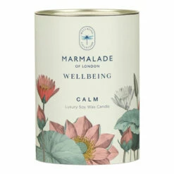 Marmalade Of London Calm 230g Wellbeing Glass Soy Candle - New In -Campus Gifts Sales marmalade of london 13764 calm 230g wellbeing glass candle 4