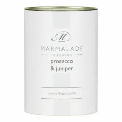 Marmalade Of London Prosecco & Juniper 230g Luxury Glass Soy Candle | New In -Campus Gifts Sales marmalade of london 19902 prosecco juniper 230g luxury glass candle 4