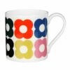 Orla Kiely Spot Flower Fun Large Mug - Stylish & Spacious Ceramic Mug for Tea & Coffee -Campus Gifts Sales mclaggan orla kiely msqok161 spot flower fun large mug 28 copy