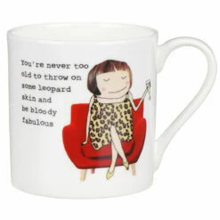 Rosie Made A Thing Leopard Skin Mug - Stylish Ceramic Coffee Mug