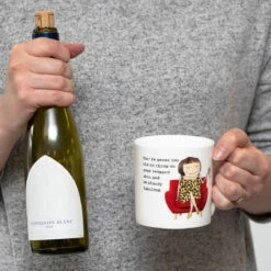 Rosie Made A Thing Leopard Skin Mug - Stylish Ceramic Coffee Mug -Campus Gifts Sales mclaggan rosie made a thing qrh01 leopard skin mug lifestyle 02