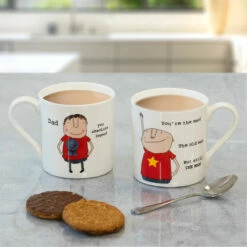 Rosie Made A Thing You're The Man Mug - Funny & Unique Ceramic Coffee Cup -Campus Gifts Sales mclaggan rosie made a thing qrh05 dad mug qrh34 youre the man mug lifetsyleb 1